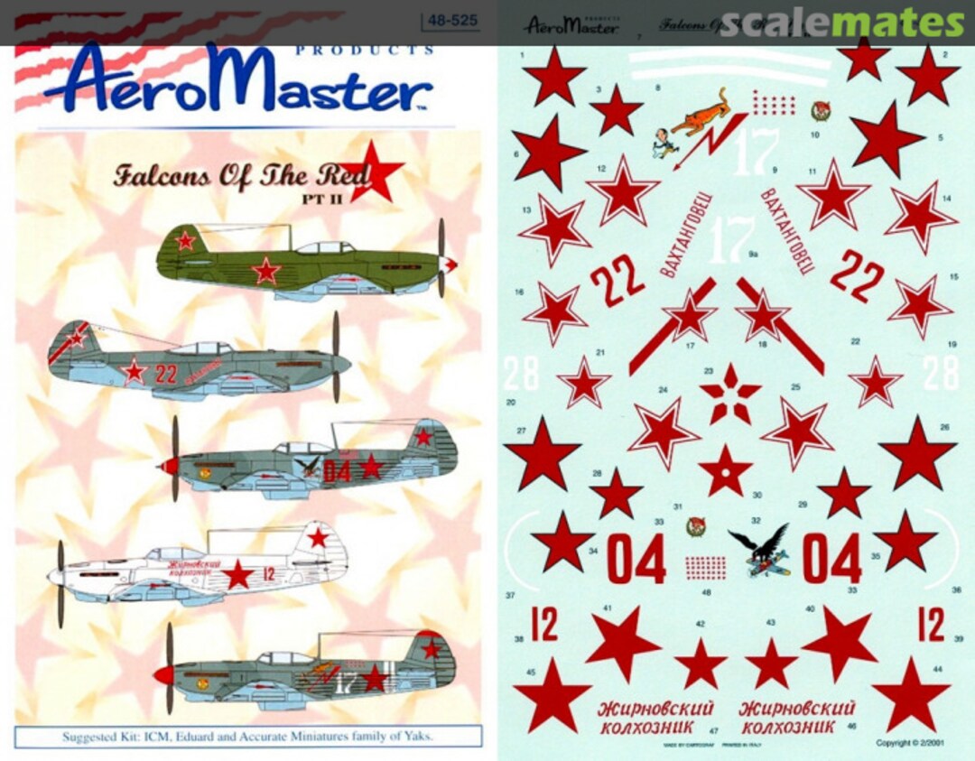 Boxart Falcons of the Red Star 48-525 AeroMaster