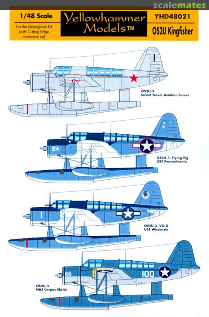 Boxart OS2U Kingfisher YHD48021 Yellowhammer Models