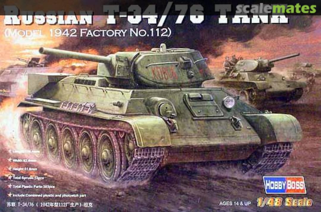 Boxart T-34/76 Tank 84806 HobbyBoss