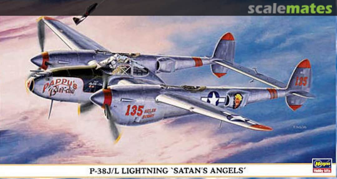 Boxart P-38J/L Lightning "Satan's Angels" 09358 Hasegawa