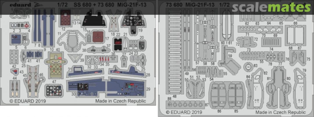 Boxart MiG-21F-13 Fishbed 73680 Eduard