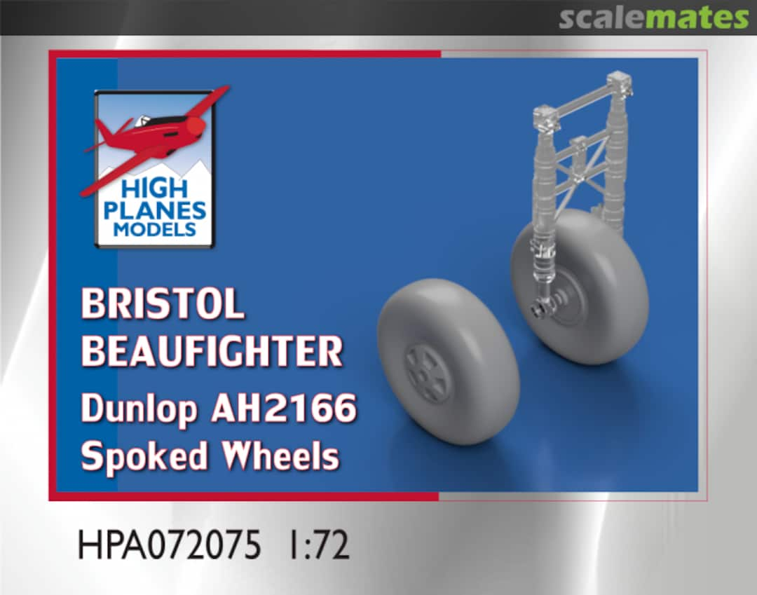 Boxart Bristol Beaufighter Dunlop AH2166 Spoked Wheels HPA072075 High Planes Models