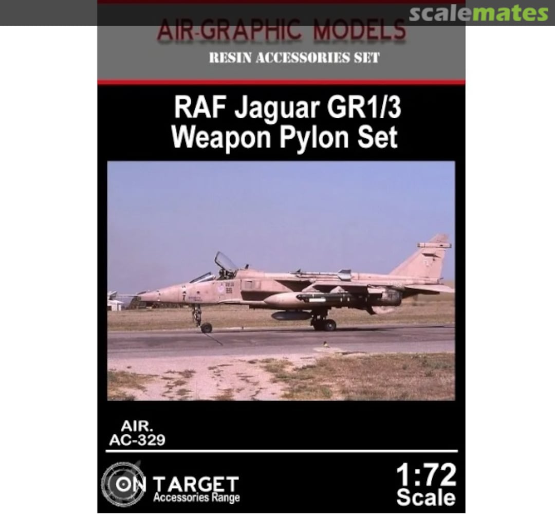 Boxart RAF Jaguar GR1/3 Weapon Pylon Set AC-329 Air-Graphic Models