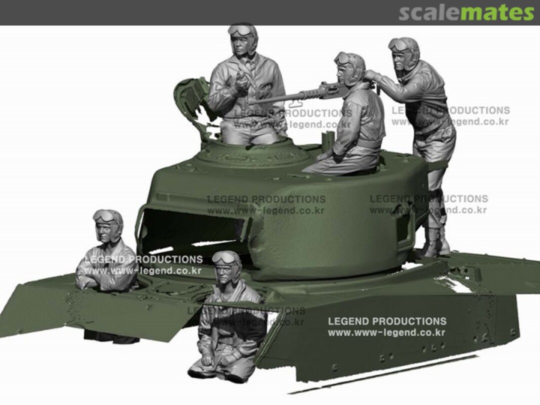 Boxart WW2 US Tank Crew set 1:72 LA7230 Legend Productions