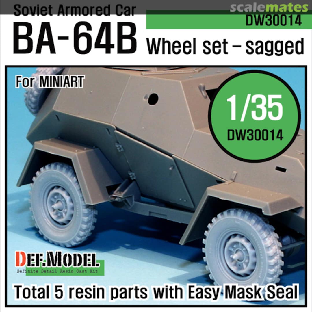 Boxart WW2 Soviet BA-64B Armored Car Wheel set DW30014 Def.Model