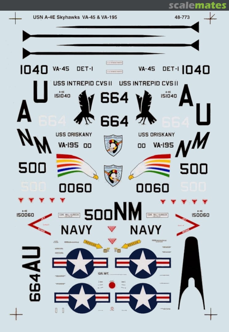 Boxart USN A-4E Skyhawks 48-0773 SuperScale International