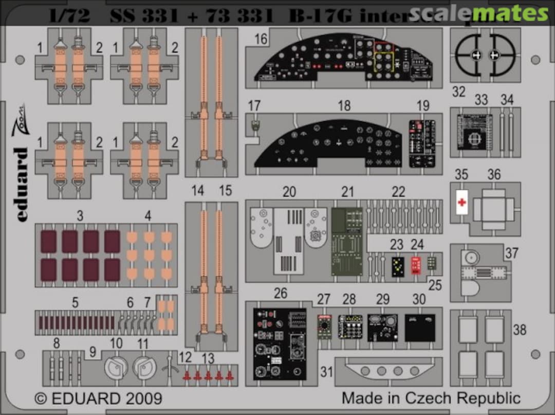 Boxart B-17G interior S.A. SS331 Eduard