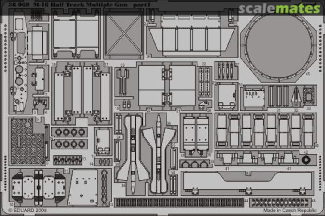 Boxart M-16 Half Track Multiple Gun 36060 Eduard