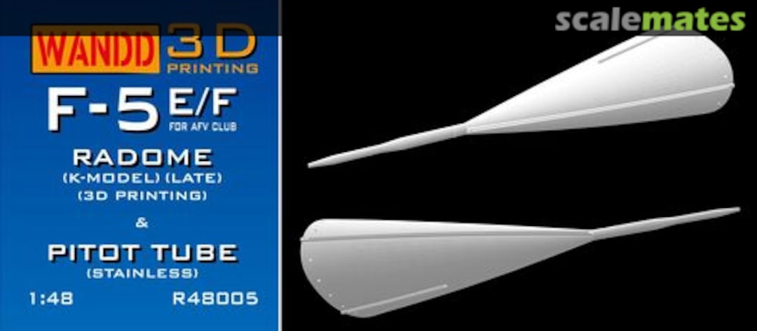 Boxart F-5E/F K model late radome R48005 WandD Studio