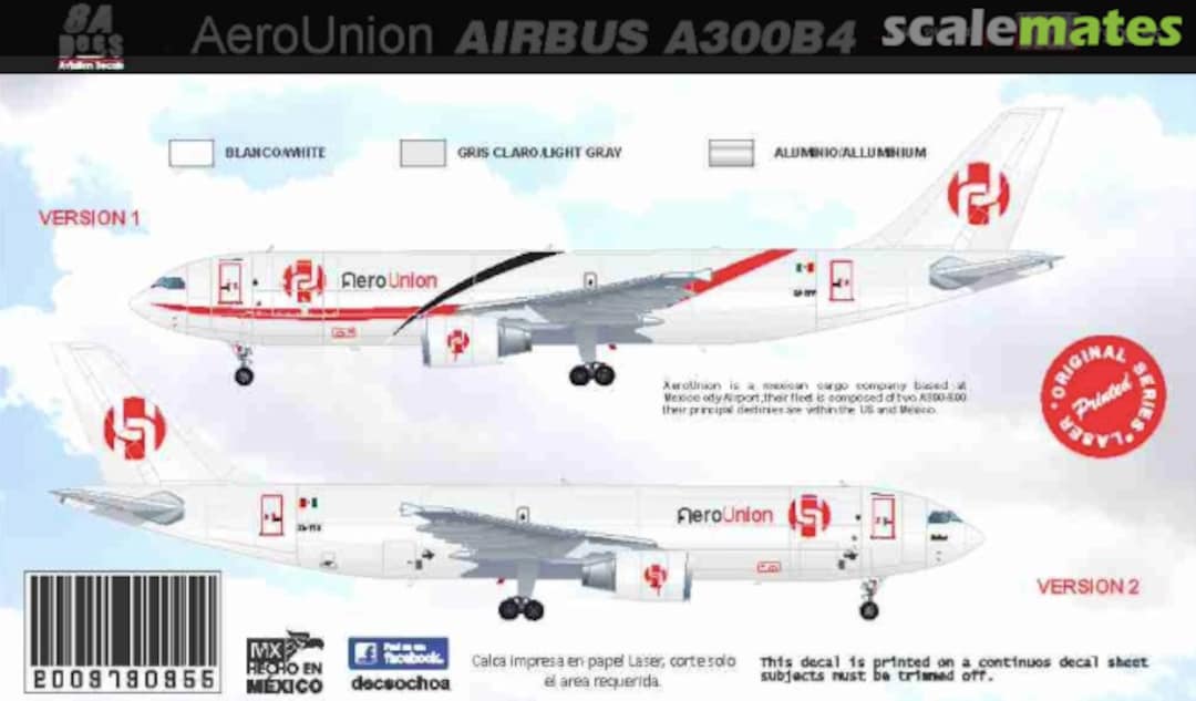 Boxart Airbus A300 Aerounion* 7909-55-144 8aDecs