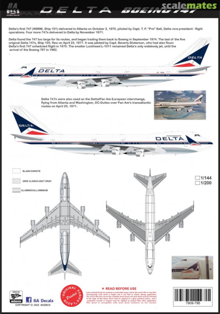 Boxart Boeing 747-200 7909-795 8aDecs