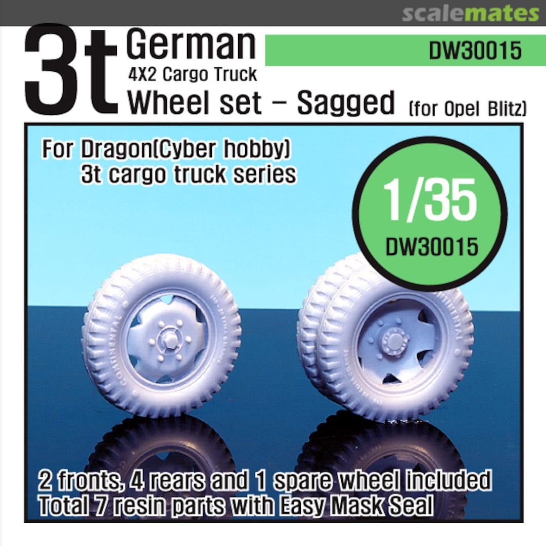 Boxart WW2 German 3t Cargo Truck Wheel set DW30015 Def.Model