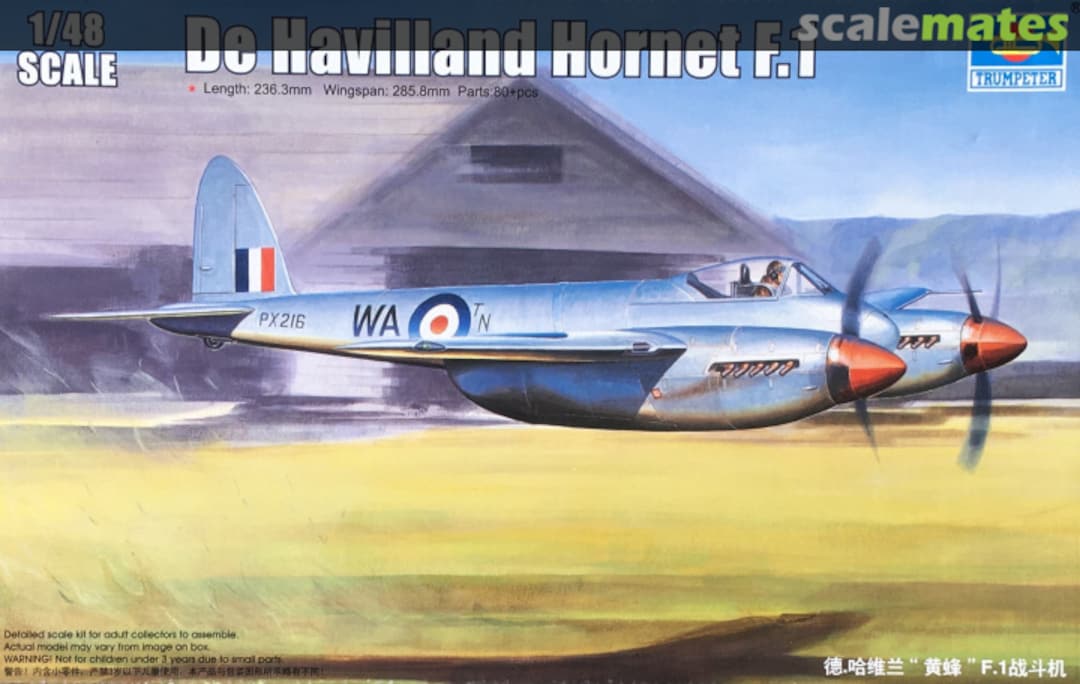 Boxart De Havilland Hornet F.1 02893 Trumpeter