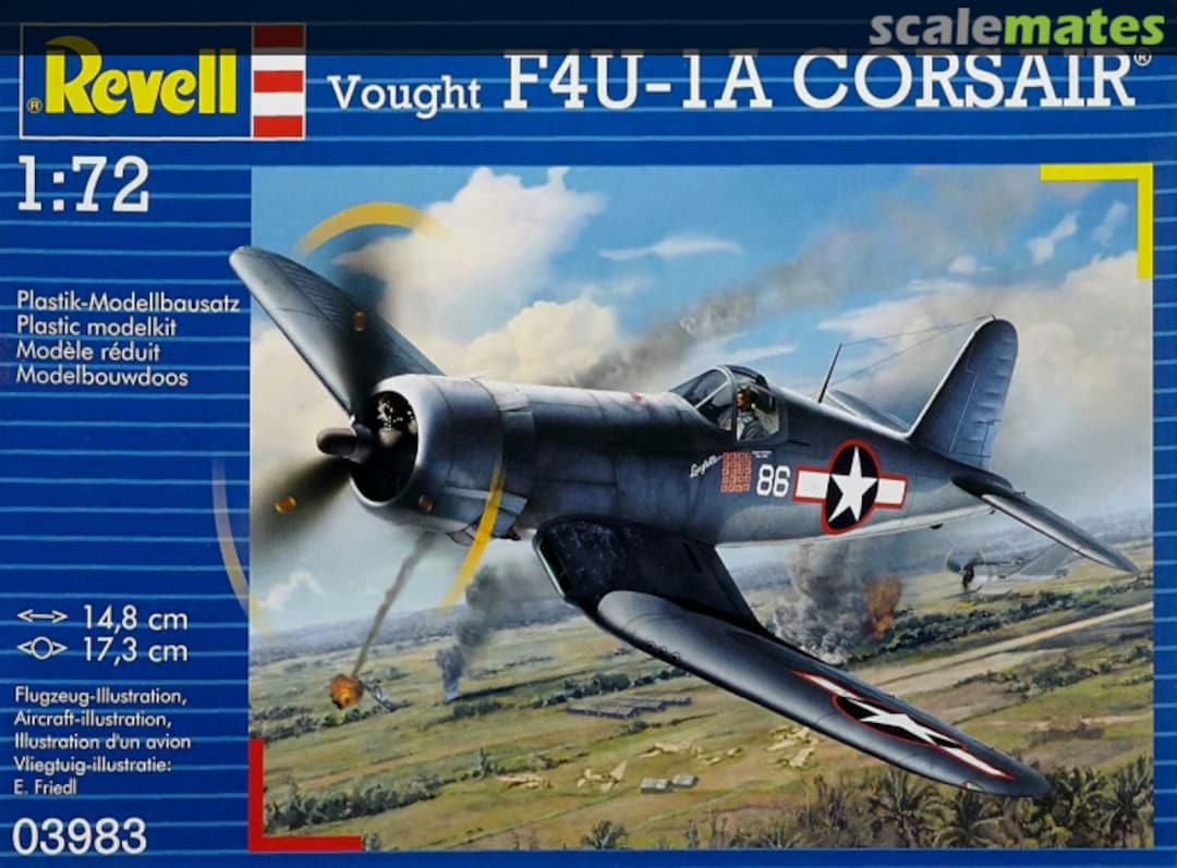 Boxart Vought F4U-1A Corsair 03983 Revell