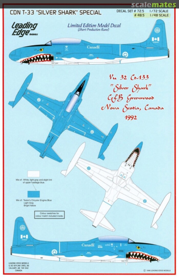 Boxart CDN T-33 "Silver Shark" Special 48.5 Leading Edge