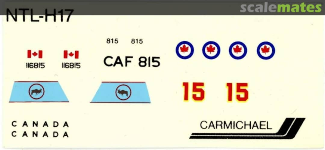 Boxart CF-5 NTL-H17 Carmichael Decals