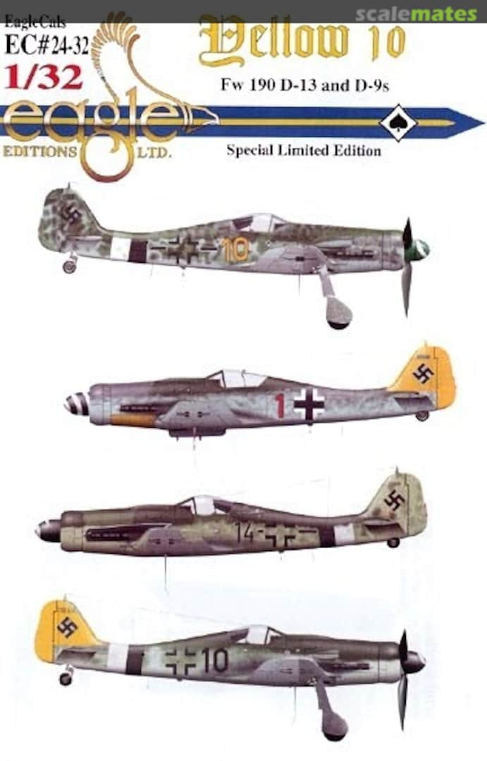 Boxart Yellow 10 - Fw 190 D-13 and D-9s EagleCals EC24-32 Eagle Editions