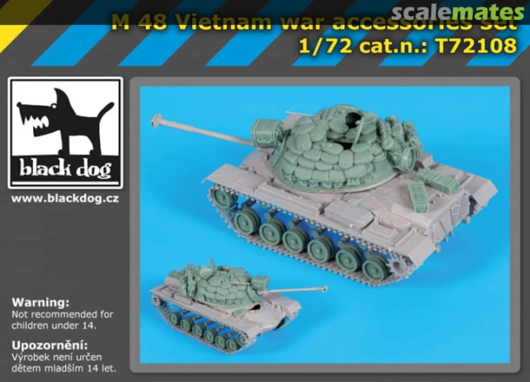 Boxart M 48 Vietnam war accessories set - Italeri - T72108 Black Dog