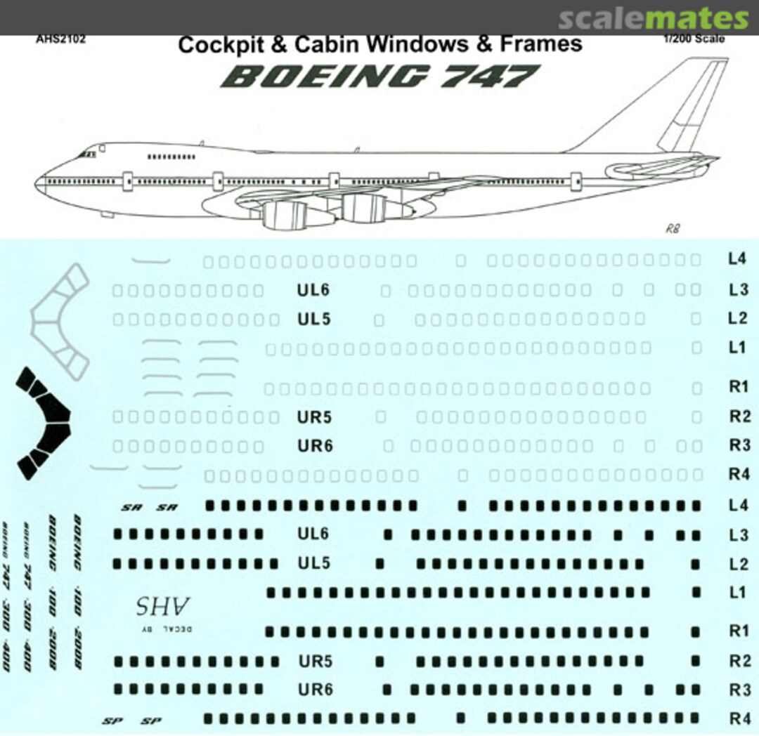 Boxart Boeing 747 (all Series) AHS2102 Airline Hobby Supplies