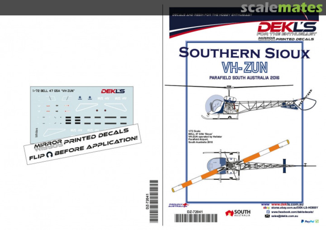 Boxart Bell 47G 5A Sioux DZ-72041 DEKL's