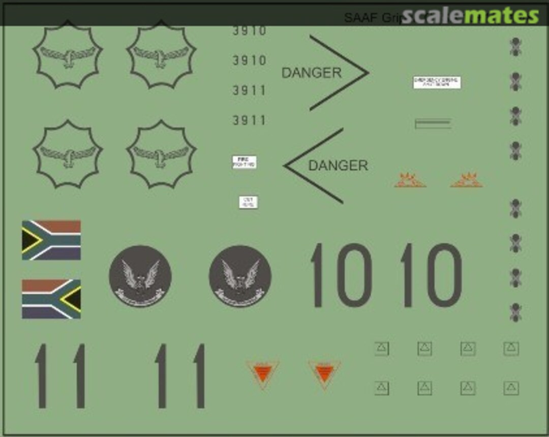 Boxart SAAF Gripen C MAV-720265 MAV Decals