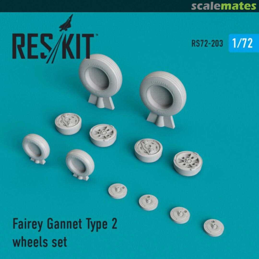 Contents Fairey Gannet Type 2 wheels set RS72-0203 ResKit