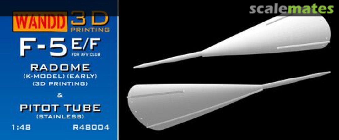 Boxart F-5E/F K model early radome & pitot tube R48004 WandD Studio