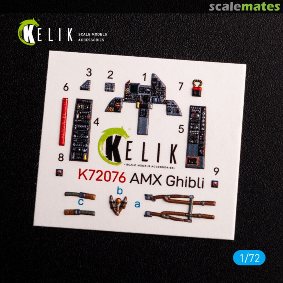 Boxart AMX Ghibli interior 3D decals K72076 Kelik