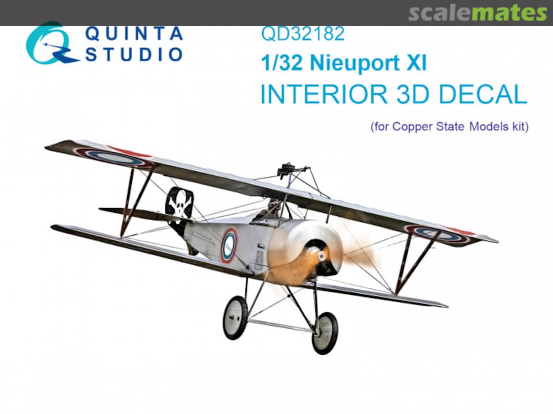 Boxart Nieuport XI interior 3D decals QD32182 Quinta Studio