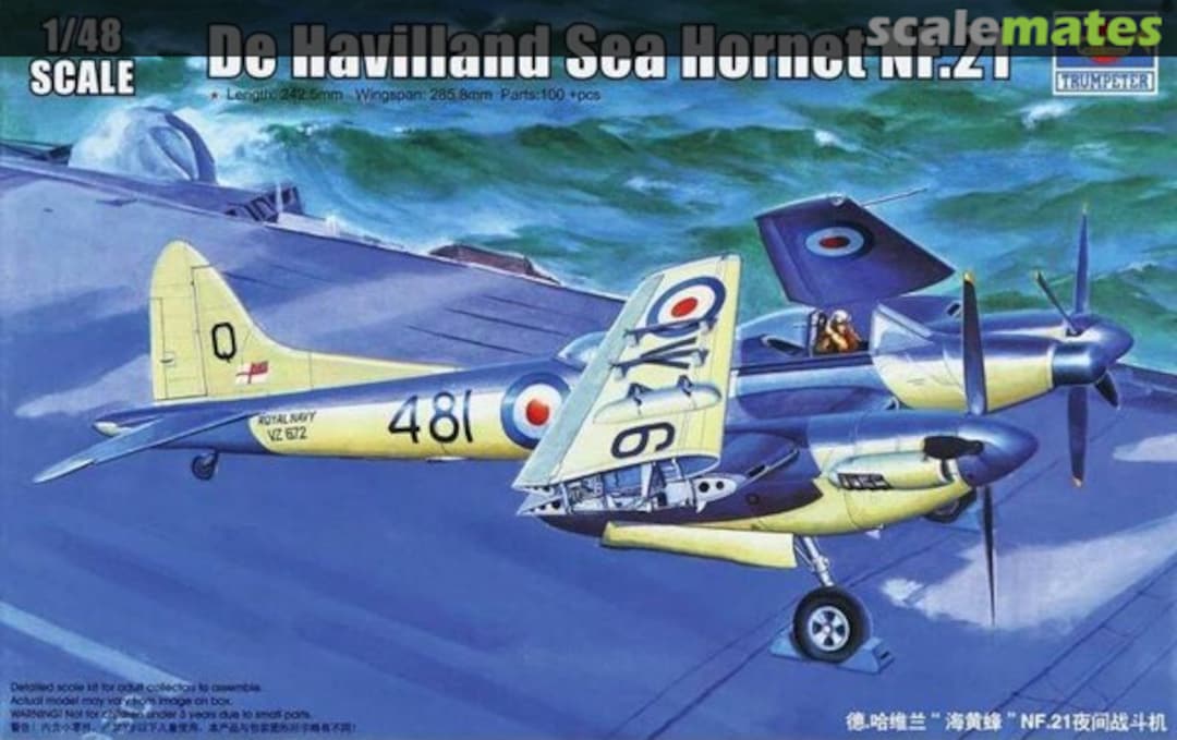 Boxart De Havilland Sea Hornet NF.21 02895 Trumpeter