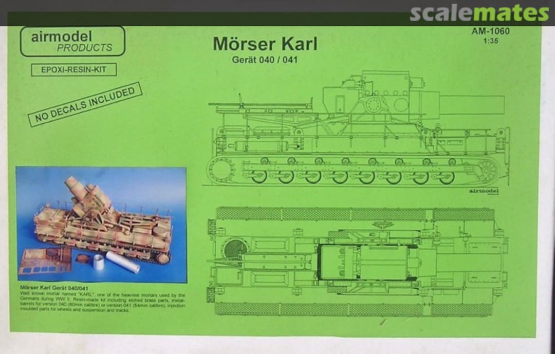 Boxart Karl Mörser Gerät 040/041 AM-1060 Airmodel