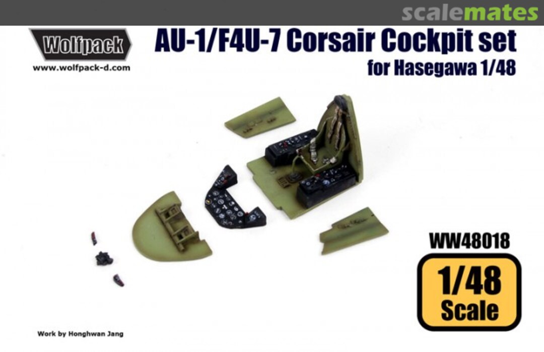 Boxart AU-1/F4U-7 Corsair Cockpit Set WW48018 Wolfpack