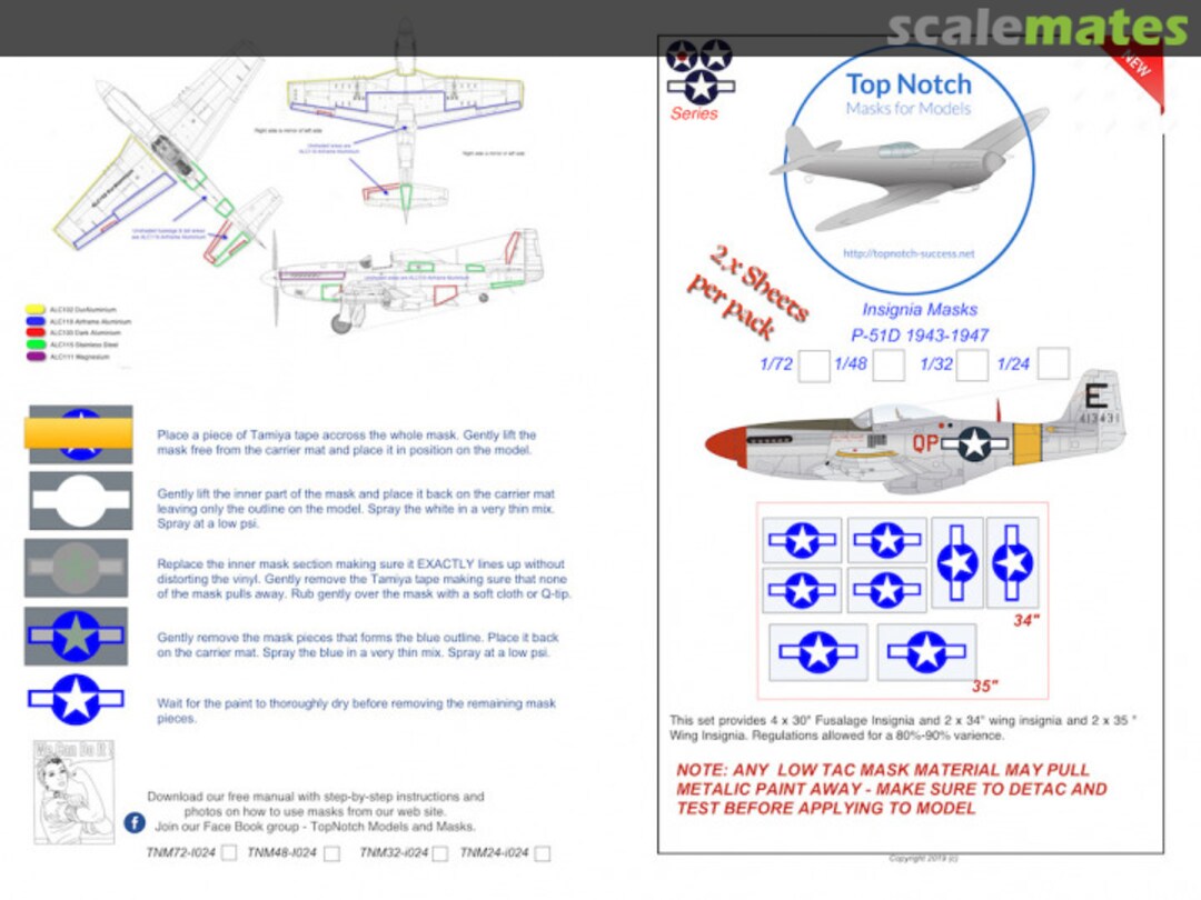 Boxart P-51D 1943-1947 TNM72-I024 TopNotch