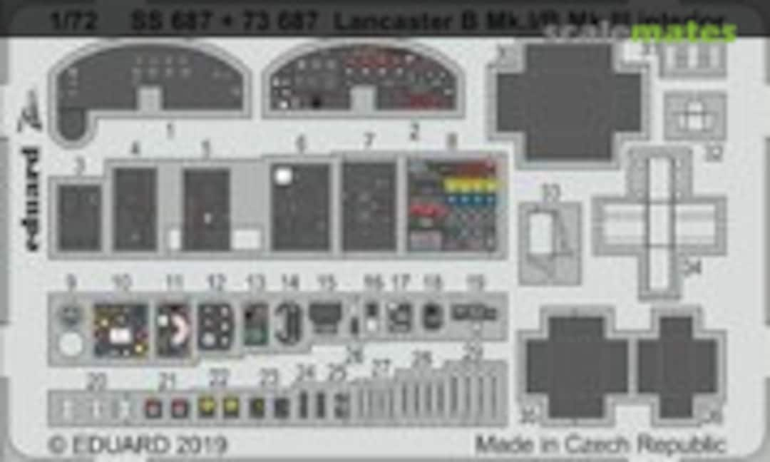 1:72 Lancaster B Mk.I/B Mk.III interior AIRFIX (Eduard SS687)