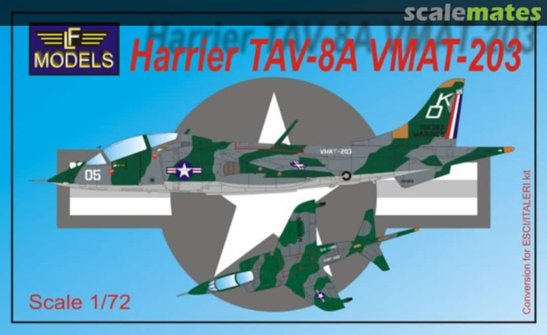 Boxart Harrier TAV-8A VMAT-203 7291 LF Models