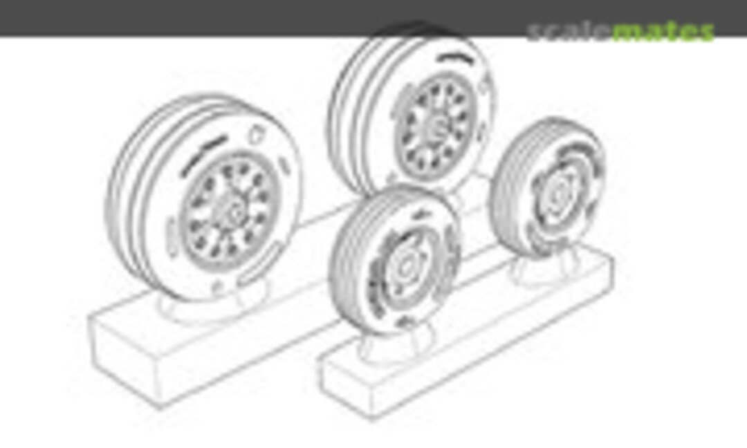 1:48 F/A-18 Wheels (Brengun BRL48135)