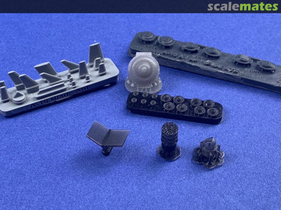 Boxart A-10A/A+/C Exterior Upgrade/ Update Set 2 Antennas, T Antenna and GPS Dome 48110 Phase Hangar Resin