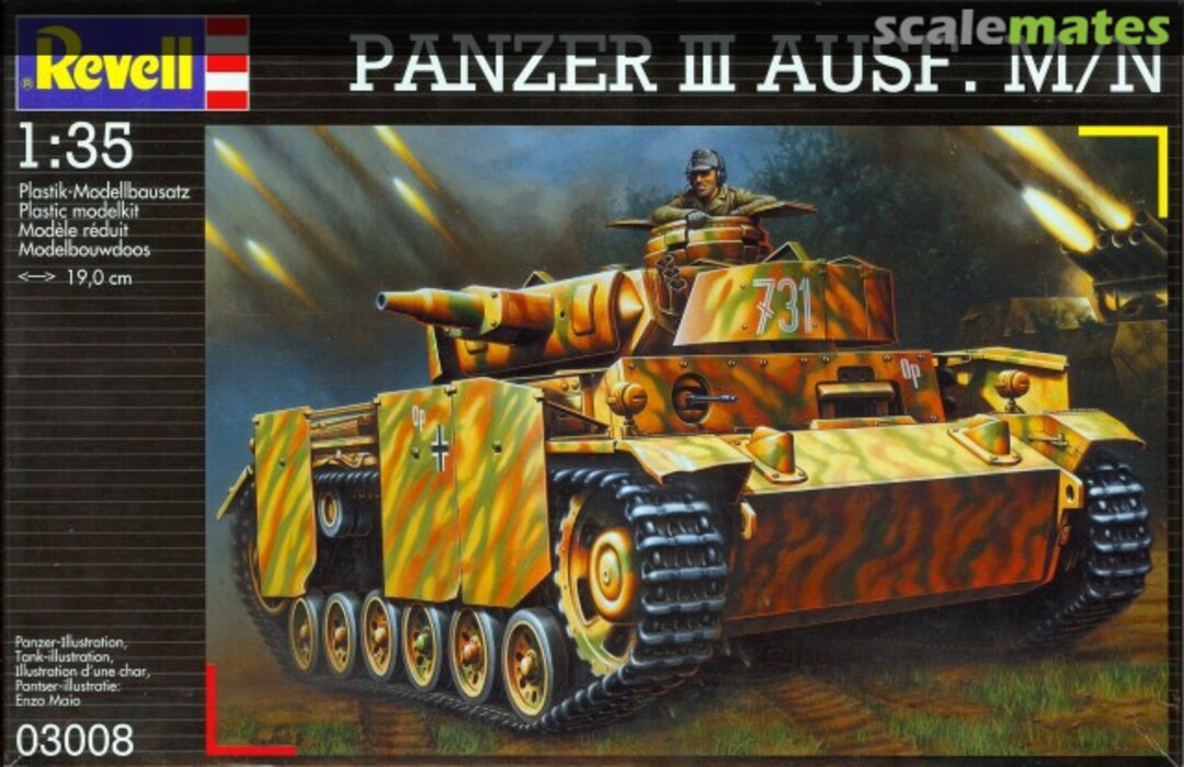 Boxart PANZER III AUSF. M/N 03008 Revell