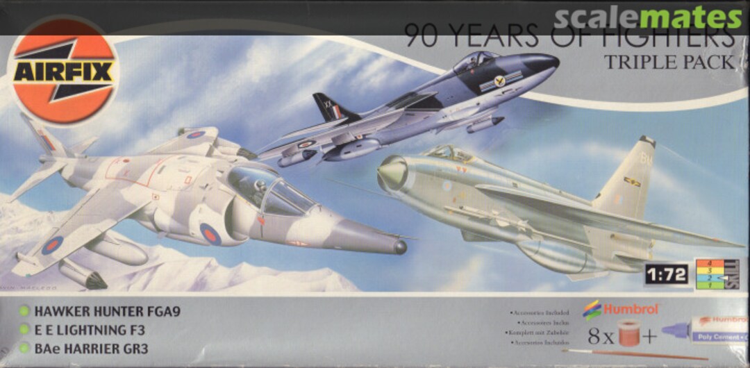 Boxart 90 Years of Fighters - Triple Pack 98657 Airfix