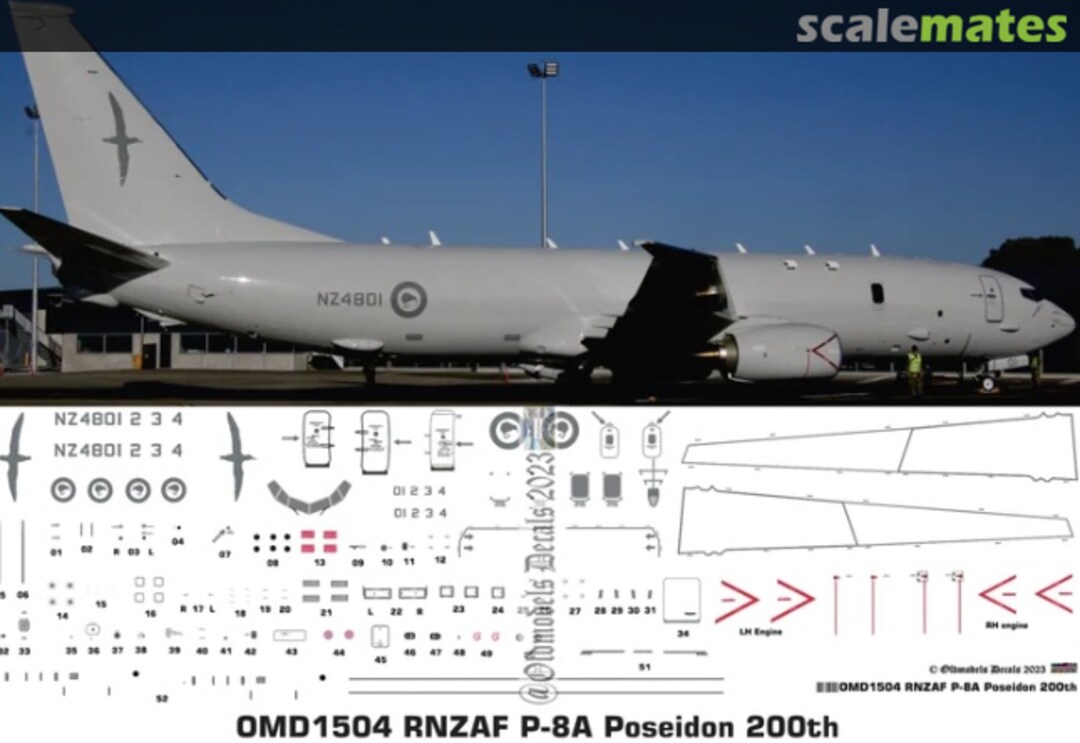 Boxart RNZAF P-8A Poseidon OMD1504 Oldmodels Decals