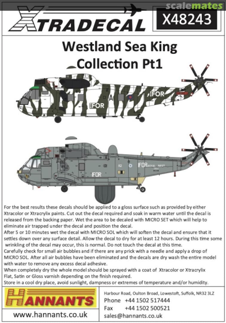 Boxart Westland Sea King X48243 Xtradecal