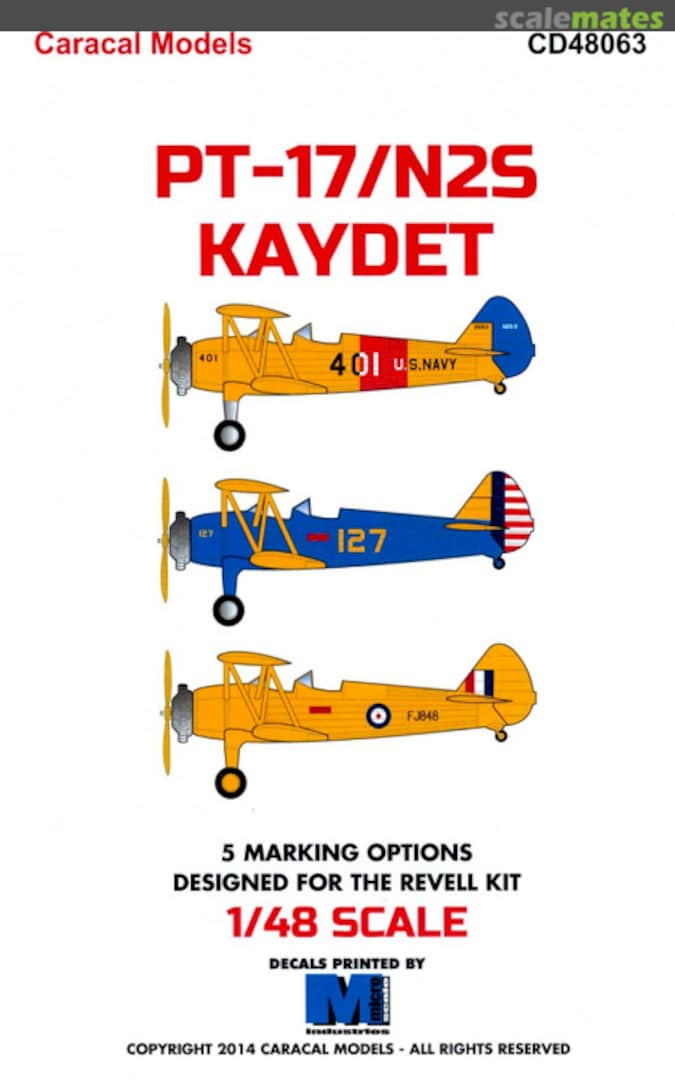 Boxart PT-17/N2S Kaydet CD48063 Caracal Models