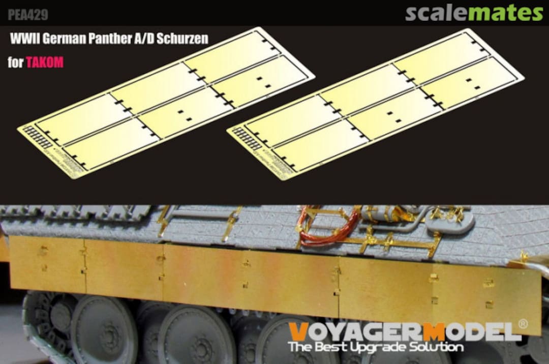 Boxart WWII German Panther A/D Schurzen PEA429 Voyager Model