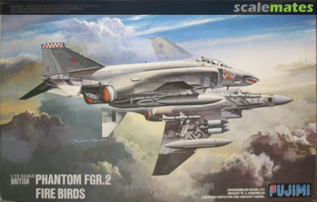 Boxart British Phantom FGR.2 Fire Birds 27018 Fujimi