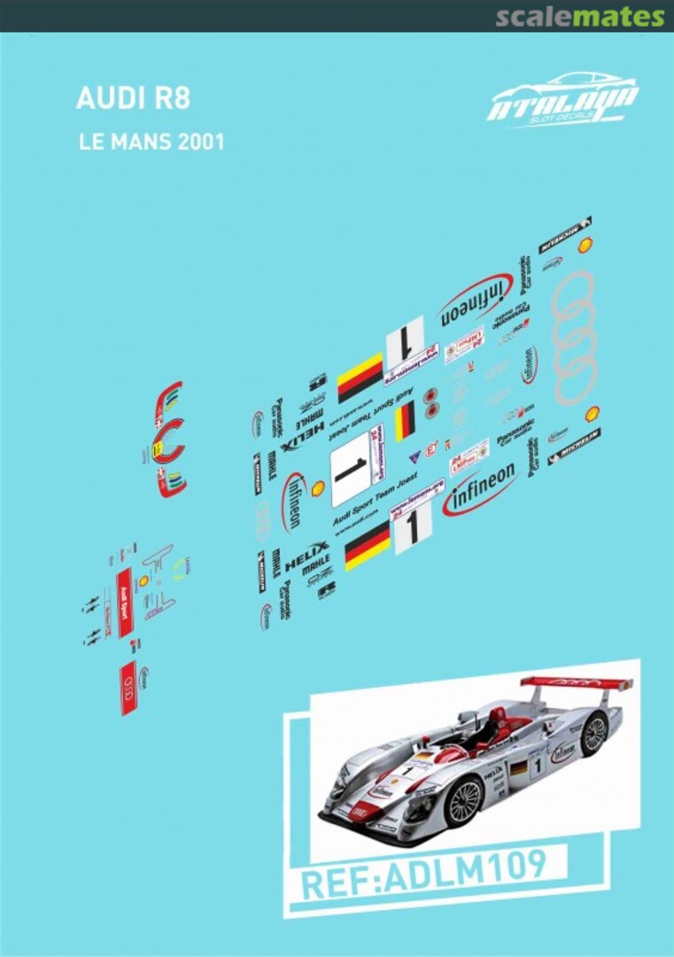 Boxart Audi R8 #503 "Infineon" ADLM109 Atalaya Slot Decals