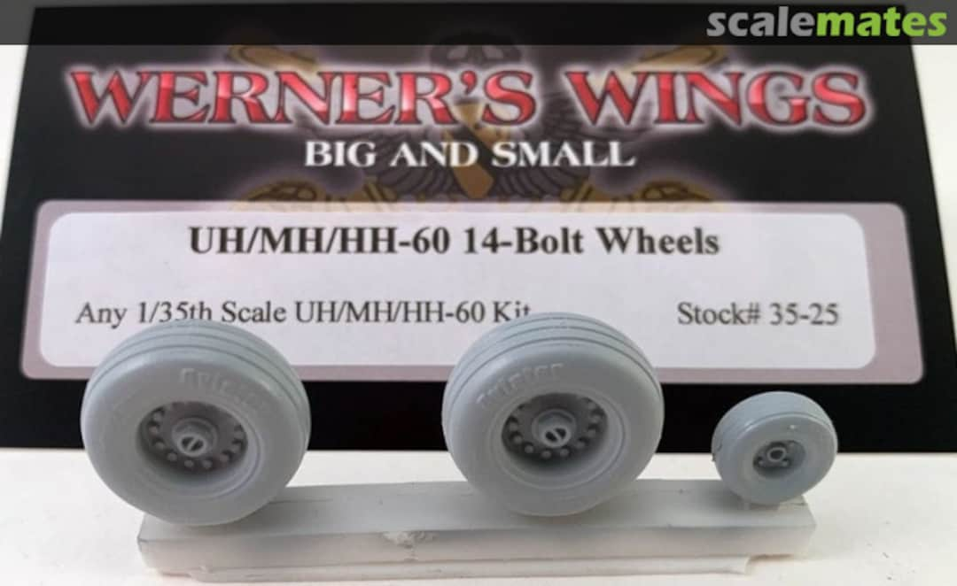 Boxart UH/MH/HH-60 14-Bolt wheels 35-25 Werner's Wings