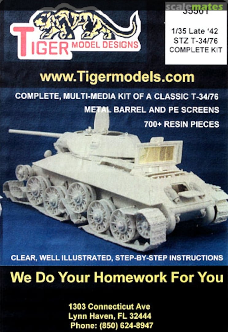 Boxart T-34/76 35501 Tiger Models