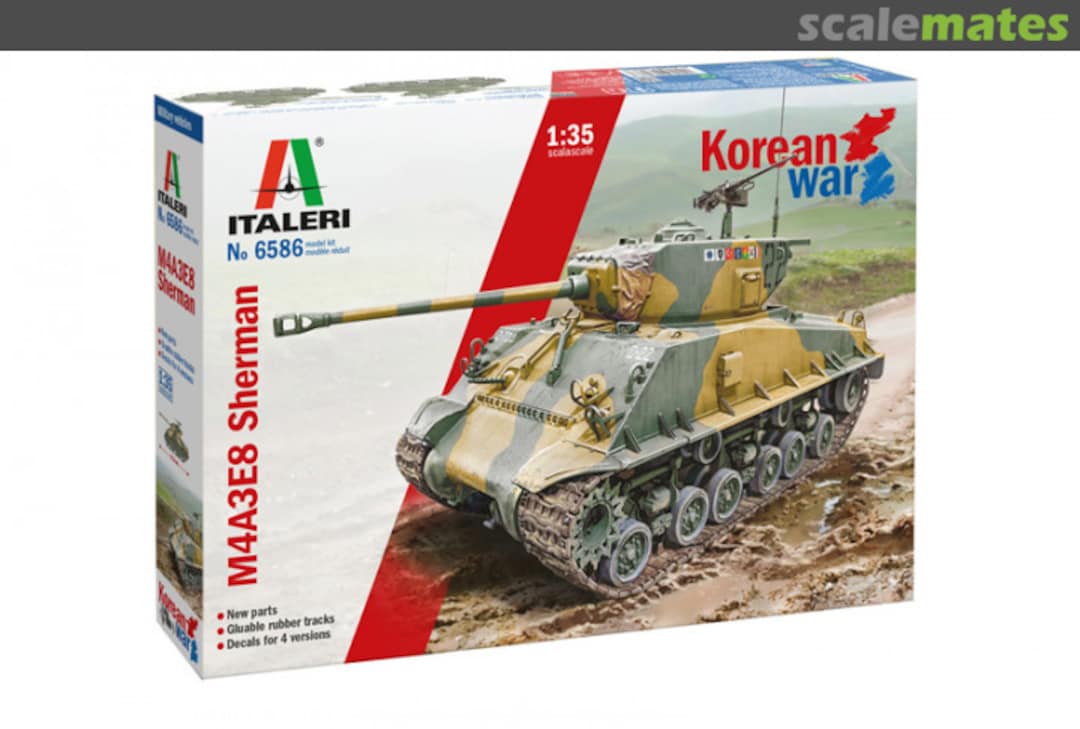 Boxart M4A3E8 Sherman 6586 Italeri