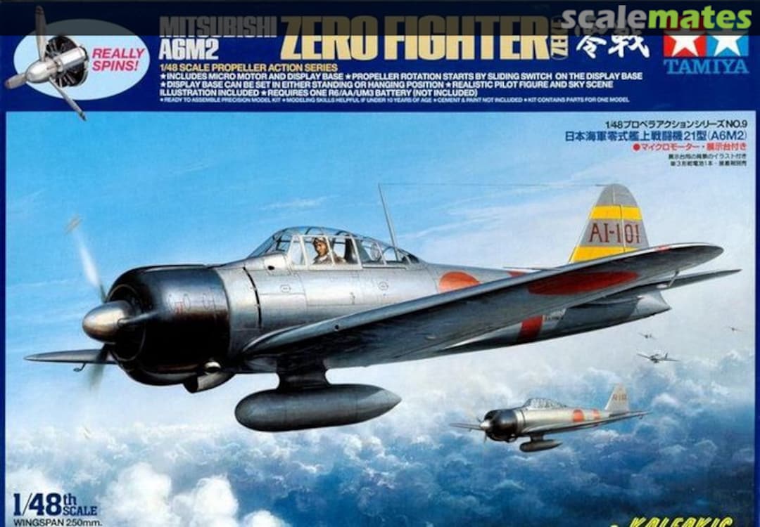 Boxart Mitsubishi A6M2 Zero Fighter Zeke 61509 Tamiya