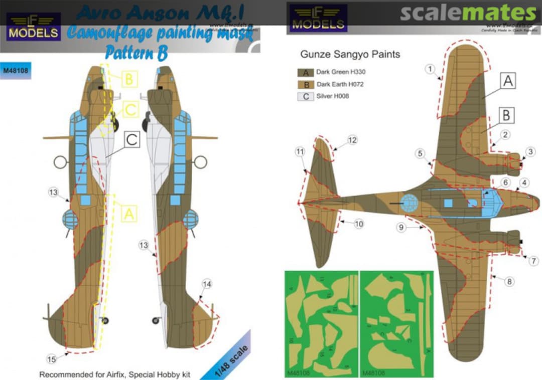 Boxart Avro Anson Mk.I M48108 LF Models